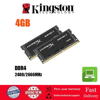 4GB X1 / X2 / X4 DDR4 4GB 8GB 16GB โน๊ตบุ๊คแรม Kingston Hyperx 4GB DDR4 2400MHZ 2666MHZ PC3-19200 / 21300 1.2V SODIMM แล็ปท็อปหน่วยความจำ -260Pin