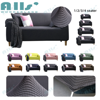 ผ้าคลุมโซฟา ผ้าขนแกะ สีพื้น ชนิด 1/2/3 ที่นั่ง sofa cover ผ้าคลุมเฟอร์นิเจอร์