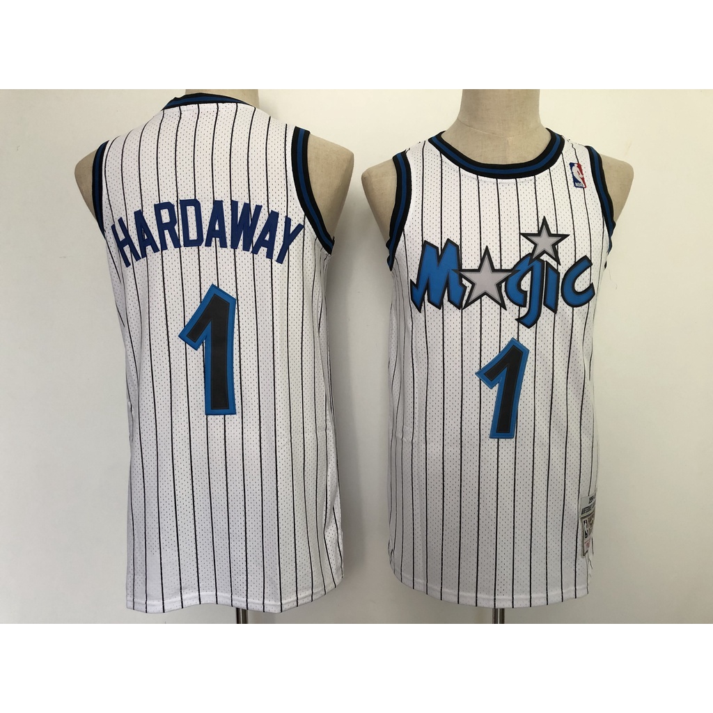 orlando-magic-1-anfernee-hardaway-basketball-jersey-short-sleeved-tracksuit-เสื้อบาส-เสื้อกีฬาผู้ชาย