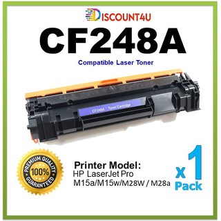 Discount4U .. ตลับหมึกเลเซอร์เทียบเท่าเลซอร์ Toner HP CF248A  ใช้กับ HP LaserJet Pro M15a/M15w LaserJet Pro M28a/M28w