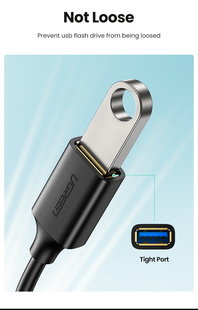 เกี่ยวกับ UGREEN สายแปลง OTG จาก USB C เป็น USB 3.0 ยาว 12 ซม.