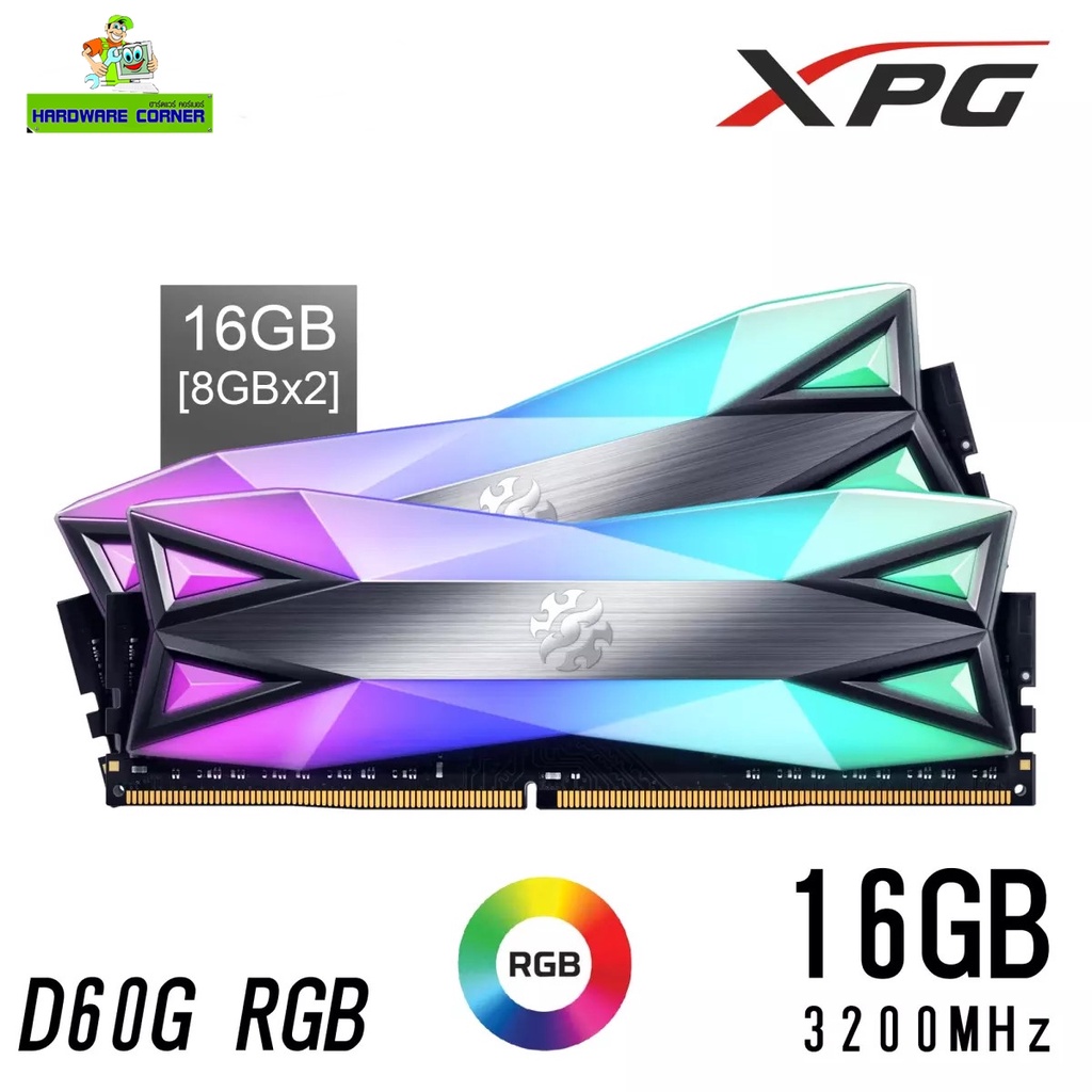 3200mhz 16gb Xpg Ram D60g 16gb Ddr4 3200mhz Xpg Spectrix D60g