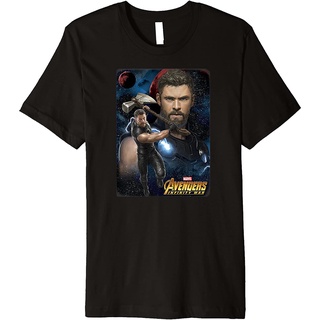 เสื้อยืดผ้าฝ้ายพิมพ์ลายขายดี เสื้อยืดลําลอง ผ้าฝ้าย พิมพ์ลาย Infinity War Thor Galaxy พรีเมี่ยม แฟชั่นสําหรับผู้ชาย