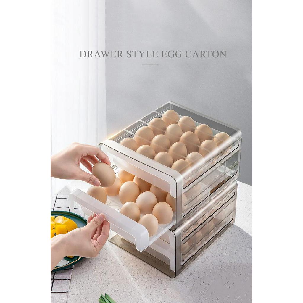 ibuydecor-กล่องเก็บไข่-กล่องเก็บไข่ในตู้เย็น-ของอยู่ในไทย-ลิ้นชักเก็บไข่ไก่-กล่องเก็บไข่ไก่-กล่องลิ้นชักเก็บไข่