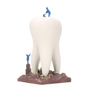 C &amp; R Tooth-shaped Resin Crafts Dental Theme Artware Handicraf Dentistry Clinic Decoration Furnishing Articles