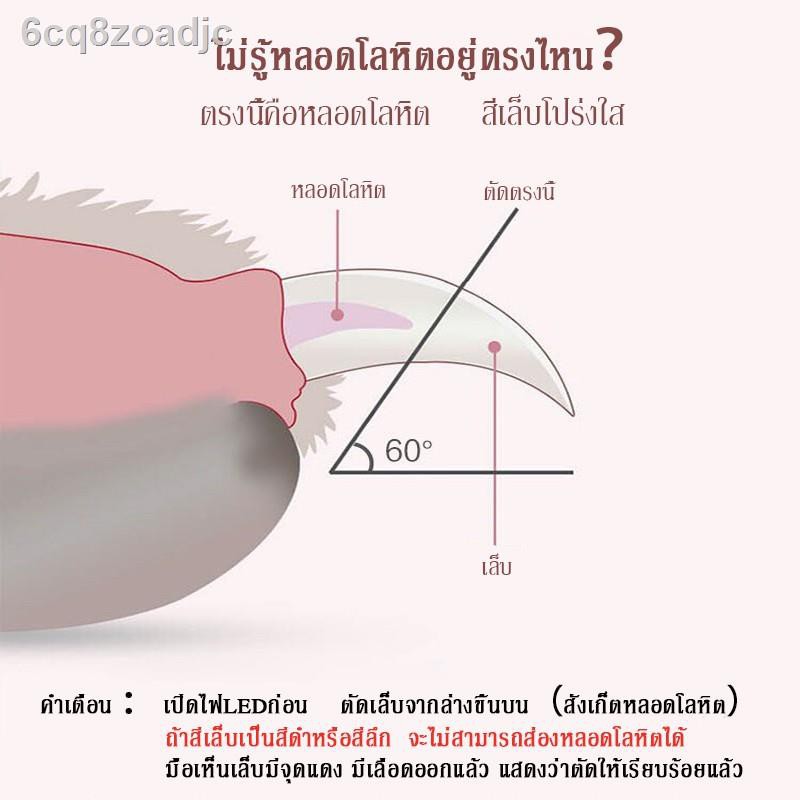 กรรไกรตัดเล็บแมว-กรรไกรตัดเล็บสุนัข-พร้อมไฟled-พร้อมตะไบเหล็กเก็บซ่อน-ป้องกันเลือดออก-pet-nail-clippers