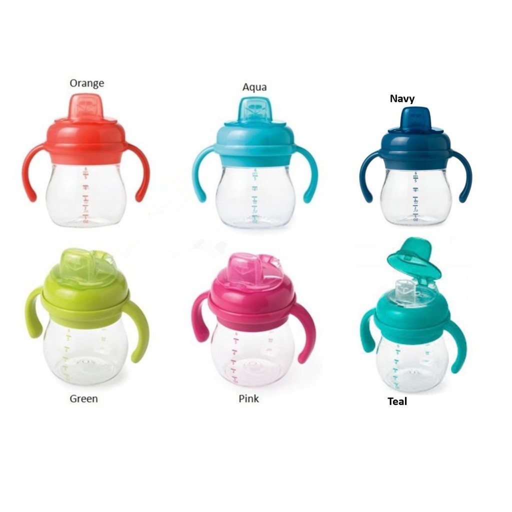 Oxo Tot แก้วหัดดื่มแบบนิ่ม พร้อมที่จับ ถอดออกได้ (6 ออนซ์) Shopee