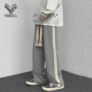 ภาพหน้าปกสินค้าHANLU [S-5XL]กางเกงขากว้าง สำหรับผู้ชาย กางเกงเกาหลี กางเกงขายาว ผ้าสปันเนื้อนิ่ม ใส่สบาย#A501 ที่เกี่ยวข้อง