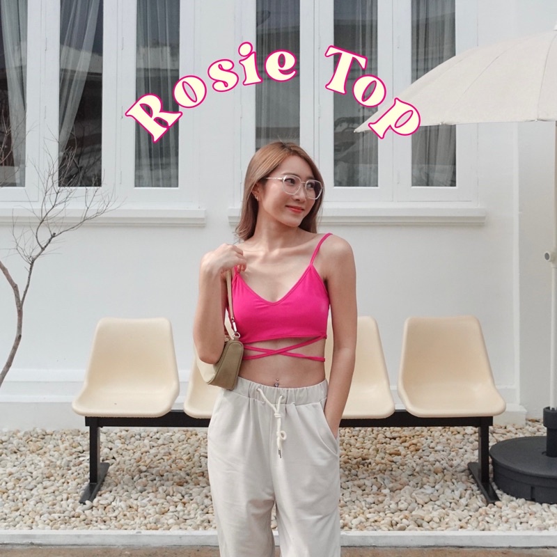 rosie-top-สีชมพู-พร้อมส่ง