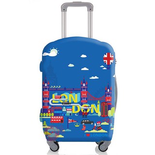 Chu Luggage  ผ้าคลุมกระเป๋าเดินทางลายเมืองลอนดอน  รุ่น052