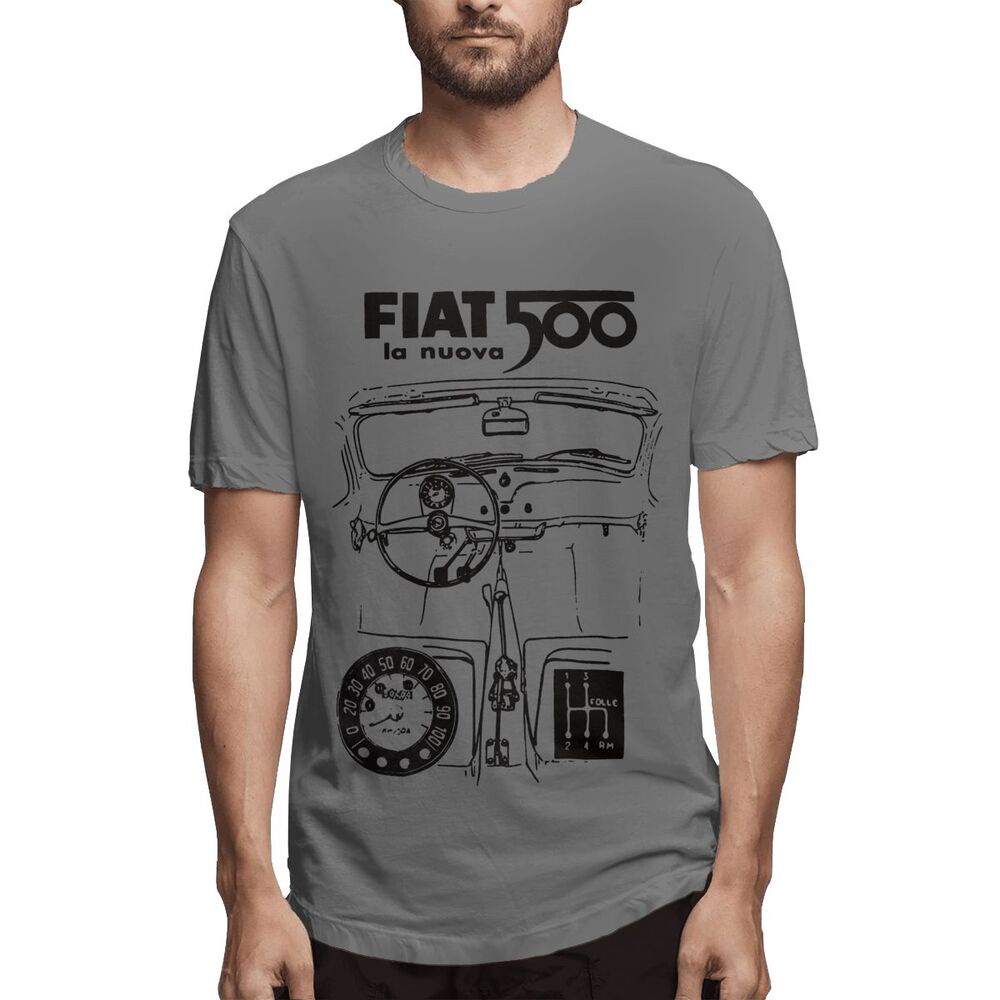 fiat-500-เสื้อยืด-สีกากี-แฟชั่นฤดูร้อน-สําหรับผู้ชาย