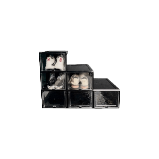 [โค้ด APRMSK ลด 14%] Black Edition Set 3 กล่อง/กล่องใส่รองเท้า สีดำ (จำกัด 8Setต่อ1ออเดอร์) (1BK)