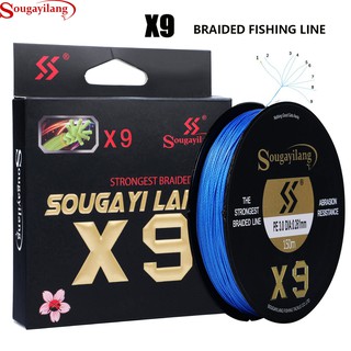 สินค้า Sougayilang สายเบ็ดตกปลา X9 PE แข็งแรง ทนทาน 0.12-0.32 มม. 150 ม.
