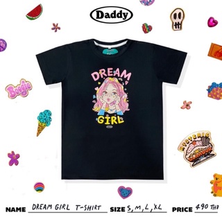 DADDY | Dream Girl T-Shirt เสื้อยืด สกรีนลายน้อง Wendy สุดน่ารัก สีดำ