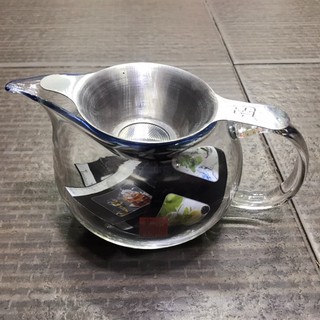 กาชงชาทรงกลม กาน้ำชาแก้วแบบใส ตัวแก้วหนาพิเศษ(8*11)