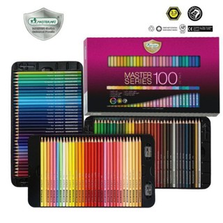 สีไม้แท่งยาว สีไม้มาสเตอร์อาร์ตแท่งยาว สีไม้มาสเตอร์อาร์ต สีไม้ Master Art รุ่น Master Series 100 สี 100 แท่ง 1 หัว