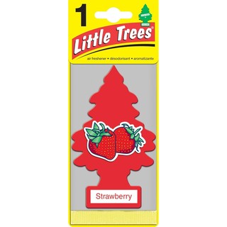 สินค้า Little Trees® แผ่นน้ำหอมปรับอากาศ รูปต้นไม้ กลิ่น Strawberry เซท 3 ชิ้น