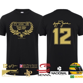 เสื้อยืดผ้าฝ้ายพิมพ์ลาย ใหม่ เสื้อยืดแขนสั้น ผ้าฝ้าย พิมพ์ลาย Hero Ayrton Senna สําหรับผู้ชาย