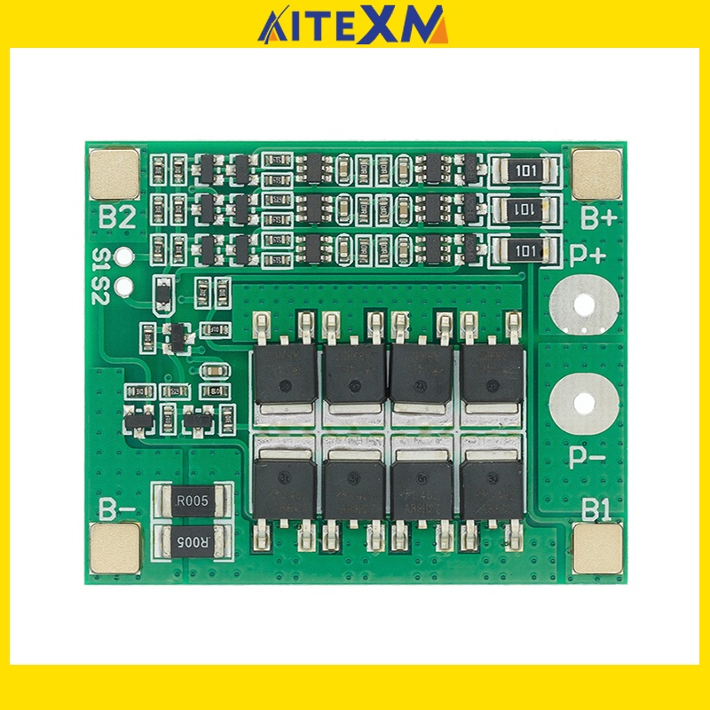 3s-25a-li-ion-18650-bms-pcm-บอร์ดป้องกันแบตเตอรี่-bms-pcm-พร้อมสมดุล-สําหรับโมดูลเซลล์แบตเตอรี่-li-ion-lipo