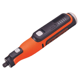 [9.9 กรอกโค้ด20MALL99ลด20%]Black & Decker เครื่องเจียรอเนกประสงค์ไร้สาย 8 โวลต์ พร้อมอุปกรณ์เสริม 35 ชิ้น รุ่น BCRT8K35-B1