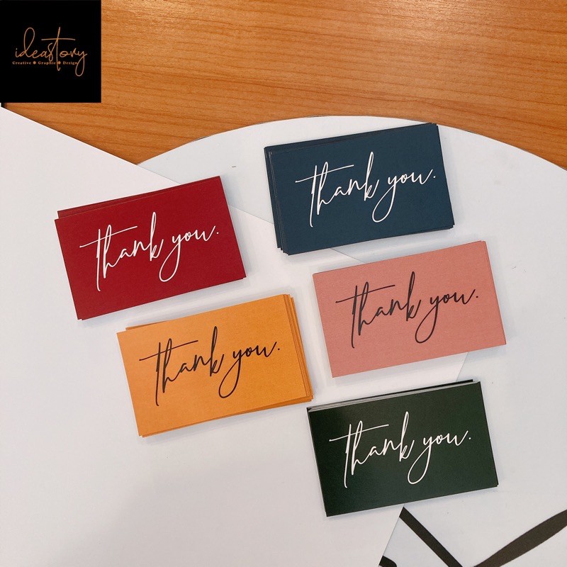 ภาพหน้าปกสินค้าiDEA STORY บัตรขอบคุณ การ์ดขอบคุณ THANK YOU CARD รุ่น MINIMAL THAITONE จากร้าน ideastoryofficial บน Shopee