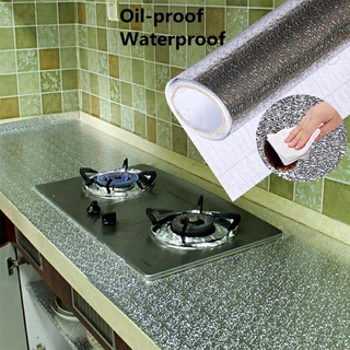 สติกเกอร์ฟอยล์อลูมิเนียมกันน้ำมันกระเด็นใช้สำหรับติดผนังห้องครัว