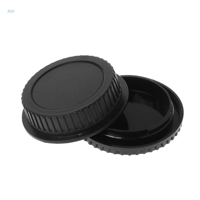 ROX Rear Lens Body Cap Camera Cover Set Dust Screw Mount Protection ...