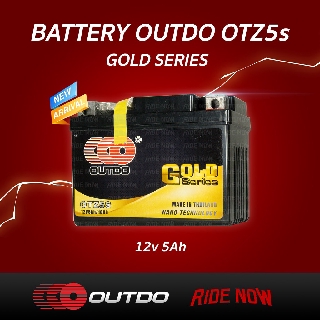 สินค้า แบตเตอรี่แห้ง OUTDO OTZ5S แบตใหม่ตลอด (12V 5Ah) SONIC, CLICK 110I, SCOOPY I, WAVE, DREAM, NICE, WAVE 125, FINO, MIO