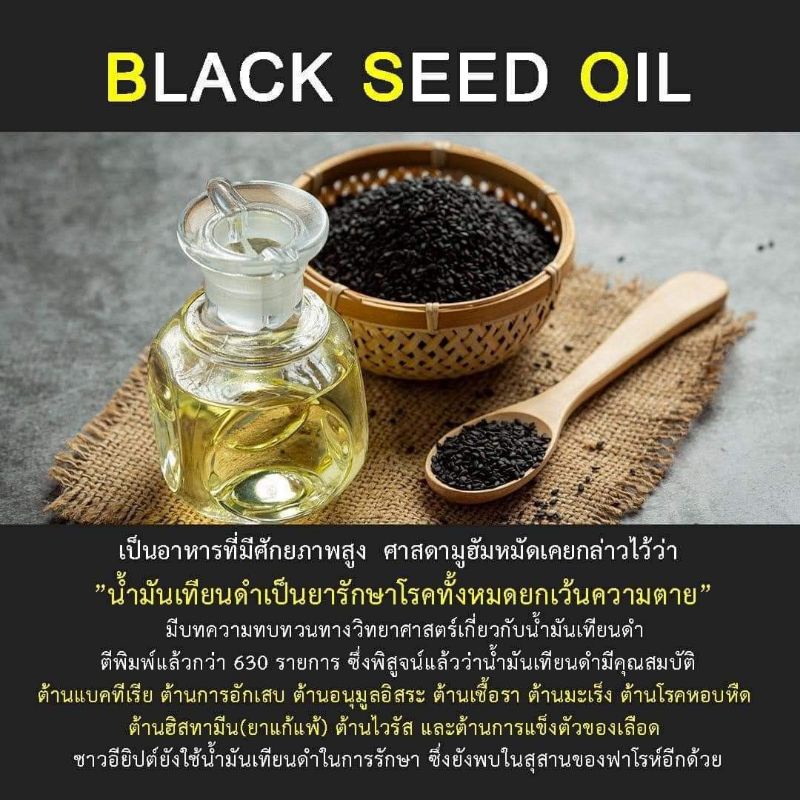 ภาพสินค้าน้ำมันเทียนดำ ชนิดน้ำมัน 100% หรือ ฮับบะตุซเซาดาอฺ ️(black cumin seed oil) 1 ขวด บรรจุ 60 ml. จากร้าน nur_addeen_58145 บน Shopee ภาพที่ 1