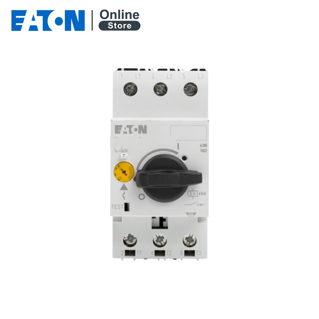 eaton-thermal-magnetic-motor-protective-เบรกเกอร์ป้องกันมอเตอร์แบบปุ่มกด-รุ่น-pkzm0-moeller-series