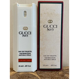 VTG Gucci No 3 Eau de Toilette 25 ml/0.85 fl.oz. Full bottle never used before Vintage Top Rare Hard to find.