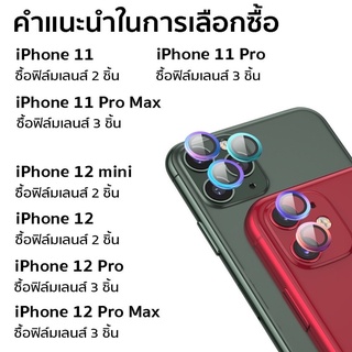 ❗️❗️ราคาต่อ 1 ชิ้น❗️❗️ ฟิล์มกล้องสำหรับ 12- 12ProMax 11-11promax Reno7z 5g ฟิล์มหลัง กระจกกล้อง กล้องหลัง เลนส์กล้อง