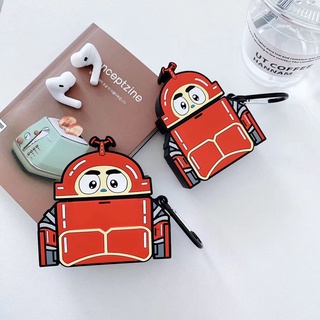 เคสAirpod Airpod Case หูฟัง Apple AirPods ซิลิโคน Apple AirPods ลาย รถไฟแดง POD-1281