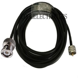 UHF PL259 Male to BNC Male Connector RG58 50-3 RF Coax Coaxial Cable 50ohm 50cm 1m 2m 3m 5m 10m 15m