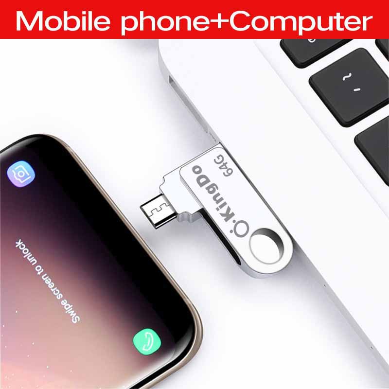 usb-u31-ซื้อ-1-แถม-1usb-kingdo-flash-drive-usb-2-0-otg-64gb-สำหรับโทรศัพท์-android-แฟลชไดรฟ์-usb-pc