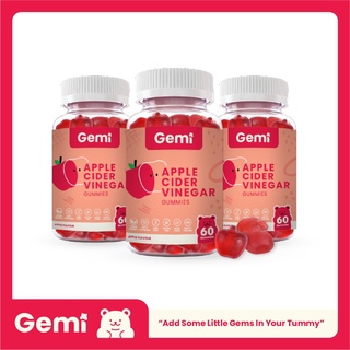 ภาพหน้าปกสินค้าGemi เจมมี่ แอปเปิ้ลไซเดอร์วิเนการ์ 3 กระปุก / Gemi Apple Cider Vinegar 3 bottles / GemiGummi ที่เกี่ยวข้อง