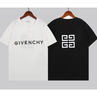 เสื้อยืดแขนสั้น ผ้าฝ้าย ปักลาย Givench แฟชั่นสําหรับผู้ชาย และผู้หญิง