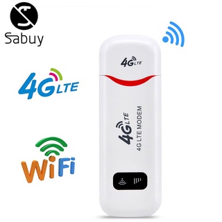 SABUY เครือข่ายรถ Usb 4G Wifi Router พร้อมช่องใส่ซิมการ์ดปลดล็อกโมเด็มแบบพกพา Dongle Lte Mobile Hotspot