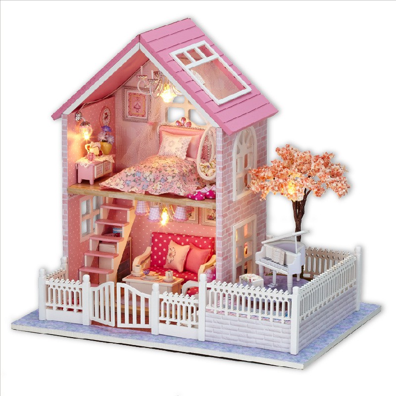 cutehome-บ้านตุ๊กตา-บ้านdiy-บ้านจำลอง-m-001-ห้องจำลอง-diy-house-ของใช้จิ๋ว-บ้านประกอบ-พลาสติกของจิ๋วชุดdiy