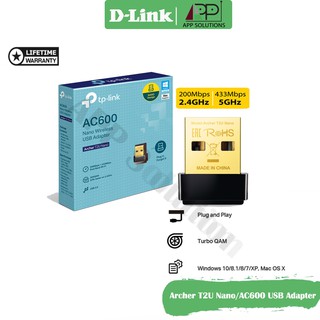 ภาพหน้าปกสินค้าTP-LINK USB Adapter AC600(อุปกรณ์รับสัญญาณ) รุ่นArcher T2U Nano(ประกันLifetime) ซึ่งคุณอาจชอบสินค้านี้