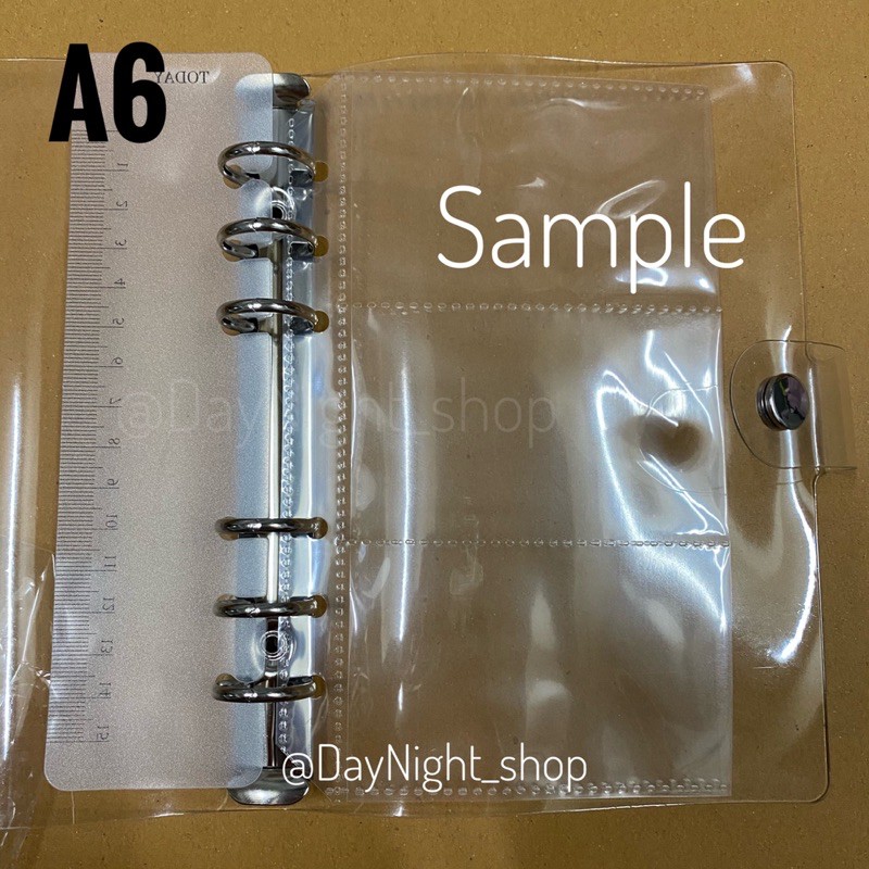 อ่านก่อน-แฟ้มpvc-6ห่วง-ปกดำ-ปกใส-ปกโฮโลแกรม-ขนาด-a5-a6-พร้อมไม้บรรทัดแพลนเนอร์-แฟ้มใส่การ์ด-สมุดใส่การ์ด