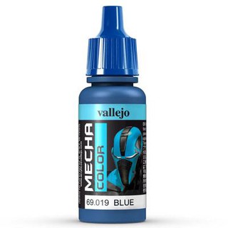 Vallejo MECHA COLOR 69.019 Blue สีสูตรน้ำ ไม่มีกลิ่น ใช้งานง่าย ใช้พู่กัน หรือ AirBruhs ได้ทั้งหมดเนื้อสีเนียน.