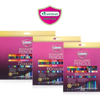Master Art ดินสอสีแท่งยาว 2 หัว 48สี 60สี 72สี รุ่น S SERIES