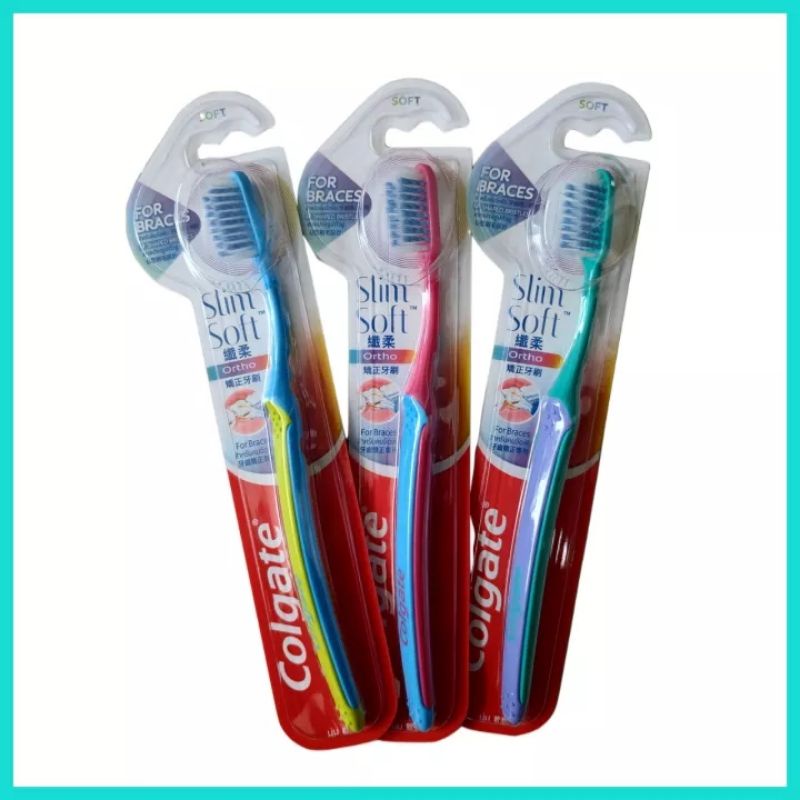 พร้อมส่ง-แปรงจัดฟัน-คอลเกต-colgate-ortho-slim-soft-แปรงสีฟันจัดฟัน