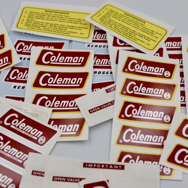 coleman-lantern-amp-stove-scotchcal-stickers-decals-นำเข้าจาก-usa