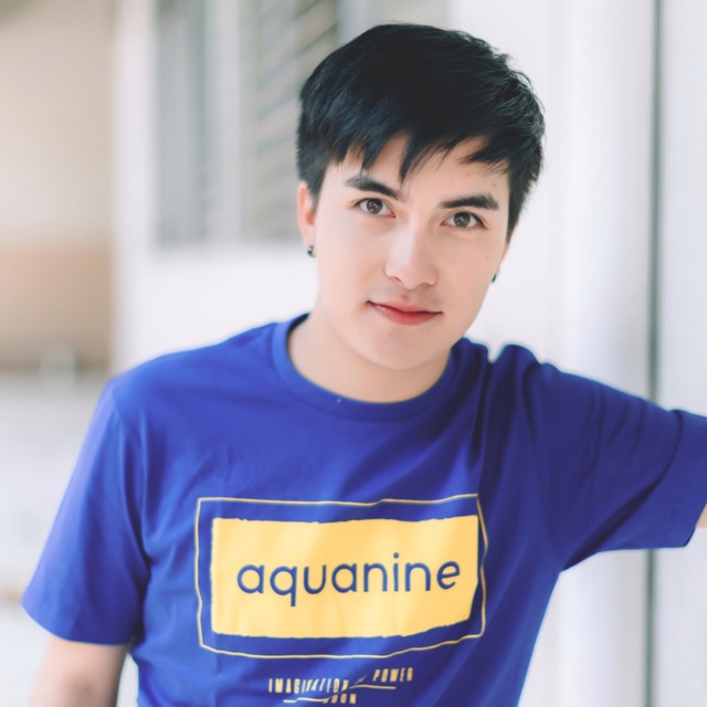 แฟชั่นคลาสสิกเสื้อยืด-aquanine-imagination-สีน้ำเงิน