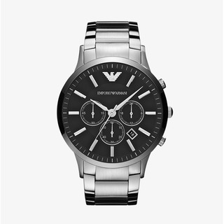 ภาพหน้าปกสินค้าEMPORIO ARMANI นาฬิกาข้อมือผู้ชาย รุ่น AR2460 Sportivo Chronograph Black Dial - Silver ที่เกี่ยวข้อง