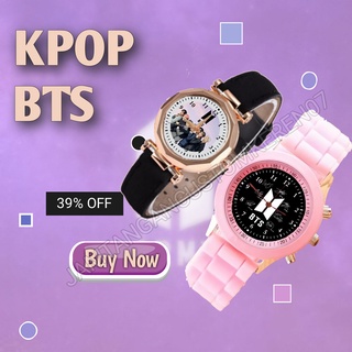 นาฬิกาข้อมือ ลายโลโก้ Bts KPOP KOREA เลือกลายได้