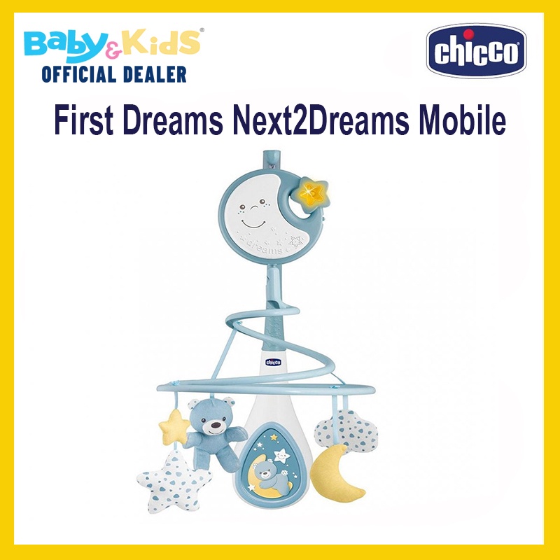 chicco-dream-โมบายเด็ก-โมบายเด็กอ่อน-โมบายเตียงเด็ก-โมบายเด็กสำหรับแขวนติดเตียงเด็กสีเทา