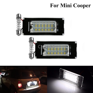 2pcs LED Car Number License Plate Light Signal Lamp Tail Lighting Car Accessorie For BMW MINI Cooper R56 R57 R58 R59